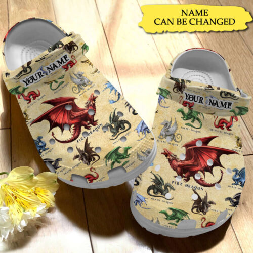 Dragon Crocs: Love Dragon US Flag Slippers – Crocs3D Stylish Comfort for Patriotic Feet