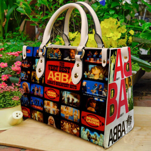 ABBA Leather Handbag: Travel & Teacher Bag  Vintage & Custom Design for Women