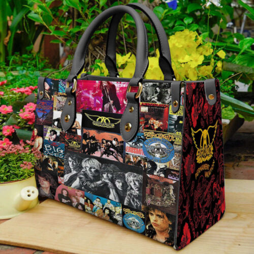 Aerosmith Leather Handbag: Music  Travel  & Vintage Bags for Women – Perfect Gift for Fans
