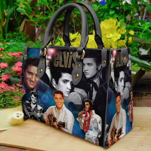 Elvis Presley Leather Handbag – Vintage  Handmade & Custom  Perfect Gift for Fans – Women s Shoulder Bag