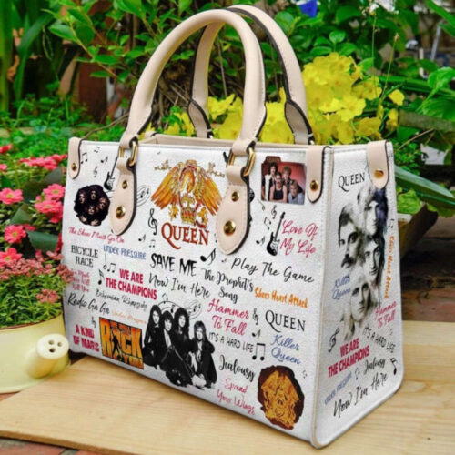 Vintage Freddie Mercury Leather Handbag – Stylish Singer Bag & Personalization Gift for Fans
