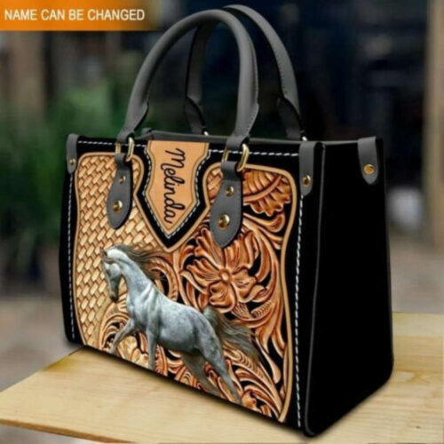 Custom Horse Leather Tote Bag for Women – Handmade Vintage Handbag