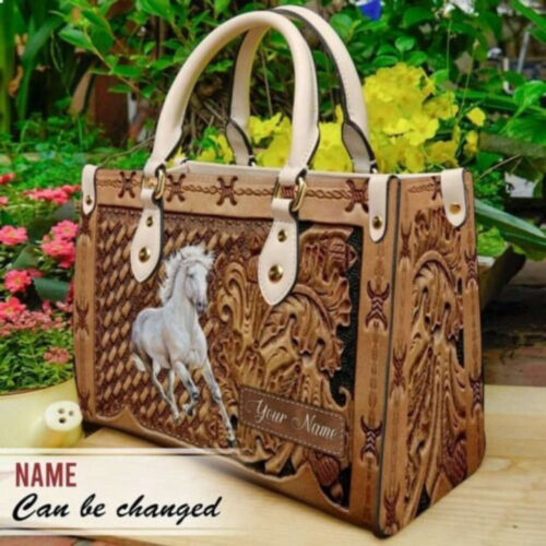 Custom Horse Leather Handbag: Personalized Tote Bag for Women – Vintage & Handmade Leather Tote