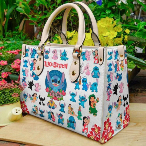 Lilo & Stitch Leather Handbag: Women s 3D Stitch Bag  Personalized & Handmade  Love Disney