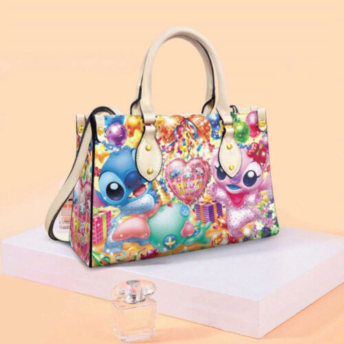 Personalized 3D Stitch Leather Handbag: Love Disney with Handmade Women s Stitch Bag