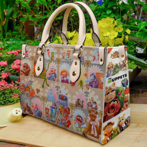 Muppet Show & Shrek Cartoon Leather Handbag: Vintage  Custom & Travel Bags