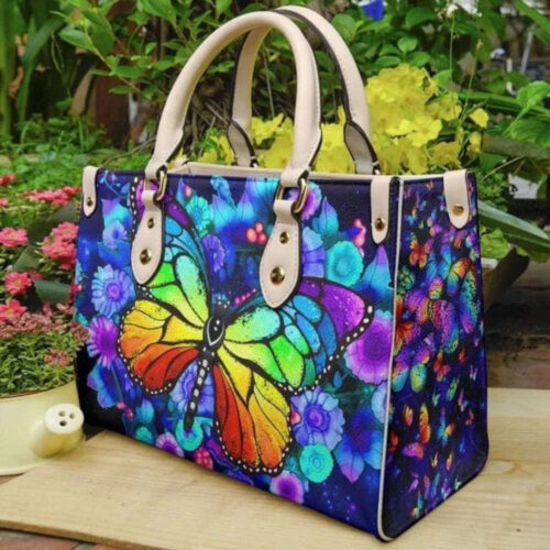 Personalized 3D Butterfly Leather Handbag – Unique  Handmade Animal Bag
