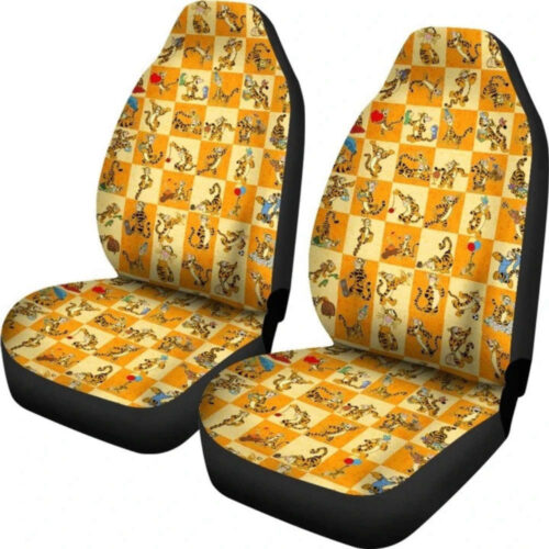 Tigger Car Seat Covers: Cartoon Disney Fan Gifts & Auto Accessories