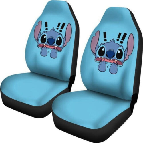 Stitch Love Car Seat Covers – Cartoon Car Accessory & Protector   Disney Fan Gifts