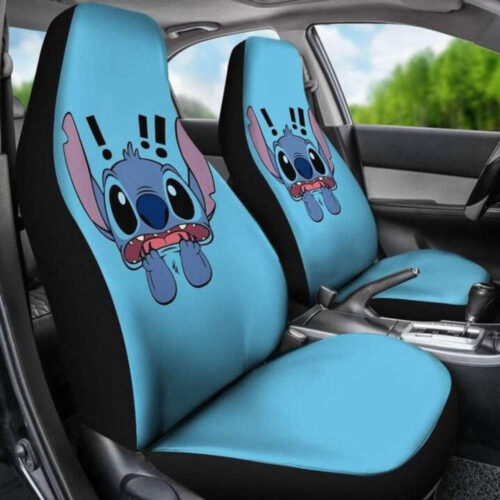 Stitch Love Car Seat Covers – Cartoon Car Accessory & Protector   Disney Fan Gifts