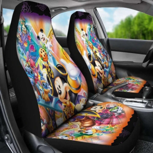 Disney Character Car Seat Covers – Mickey Cartoon Accessory for Fans – Auto Seat Protector & Gifts