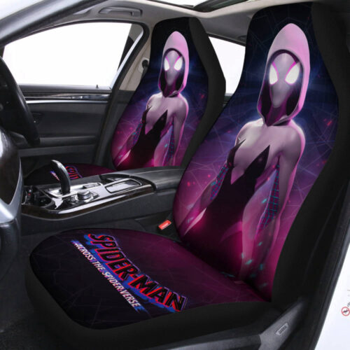 Spider-man Across The Spider-verse Car Seat Covers | Spider Man Ghost Spider Car Accessories | Spidey Superhero Seat Cover For Car