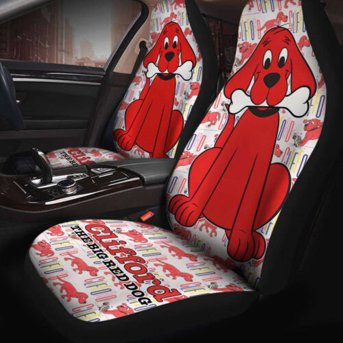 Clifford the Big Red Dog Car Seat Covers Set – Enhance Your Ride with Big Red Dog Accessories!