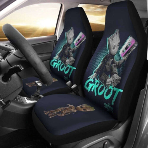 Guardians of the Galaxy Car Seat Covers Set – Baby Groot & Rocket Racoon Car Accessories