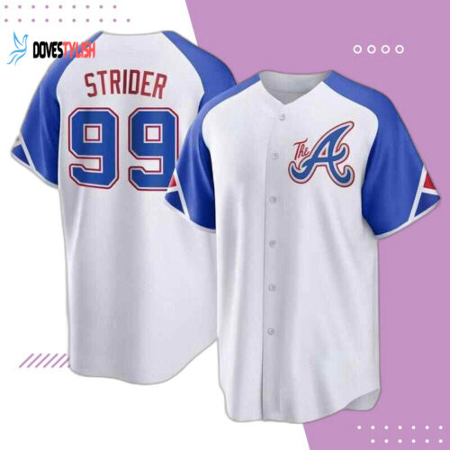 Atlanta Braves 2023 Baseball Jersey Print White – Number 99 Spencer Strider