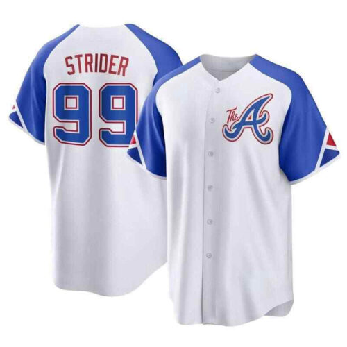 Atlanta Braves 2023 Baseball Jersey Print White – Number 99 Spencer Strider