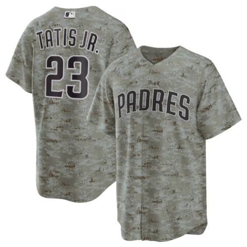 Fernando Tatis Jr  #23 San Diego Padres Camo USMC Alternate Baseball Jersey – Stand Out with Authentic Style!