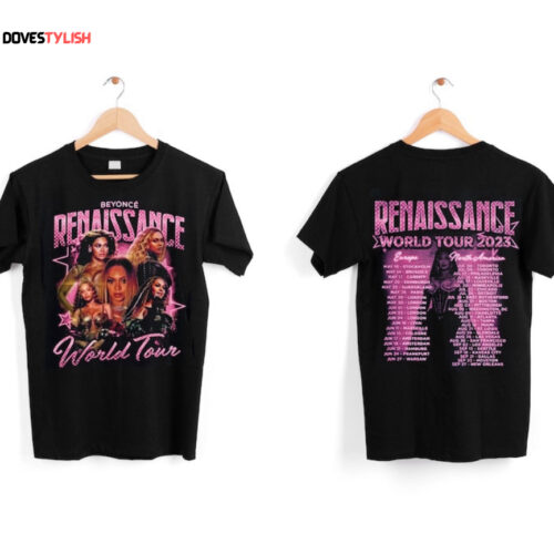 Beyonce Renaissance Two Sides Shirt, Beyonce Renaissance Tour 2023 T-Shirt, Renaissance Tour 2023 T Shirt, Music World Tour 2023 T-Shirt