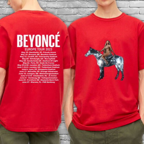 Beyonce Renaissance World Tour 2023 Tshirt, Beyonce Euro Tour Shirt, Renaissance Concert Shirt, Beyonce Tshirt, Beyonce Tour Merch