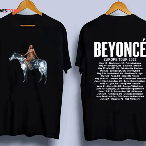 Beyonce Renaissance World Tour 2023 Tshirt, Beyonce Euro Tour Shirt, Renaissance Concert Shirt, Beyonce Tshirt, Beyonce Tour Merch