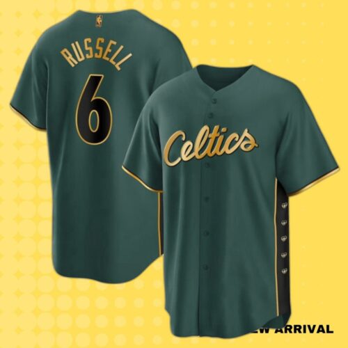Authentic Bill Russell No 6 Boston Celtics Baseball Jersey – Perfect for Fans