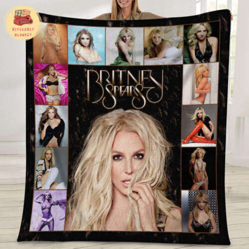 Britney Spears Music Fleece Blanket: Cozy Pop Star Mink Sherpa Tribute