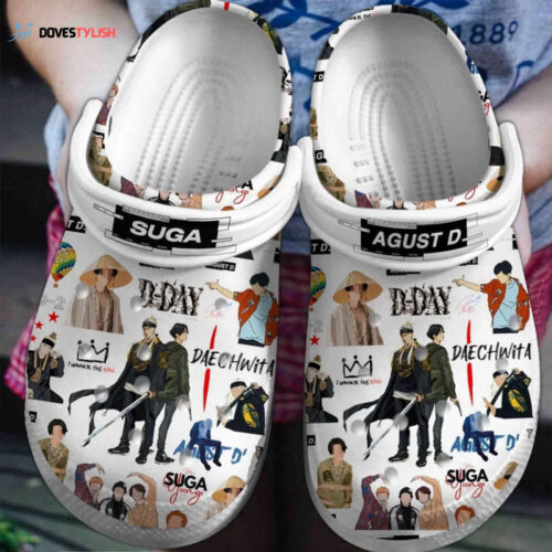 BTS Clogs: Stylish Kpop Shoes for Women Men  Avengers Inspired  Suga & Agust D Music Charm