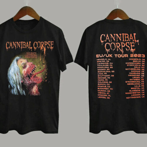 Cannibal Corpse Tour Concert 2023 T-Shirt, Cannibal Corpse Graphic Tshirt
