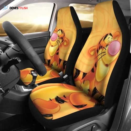 Cartoon Tigger Car Seat Covers – Disney Fan Gifts and Car Accessories
