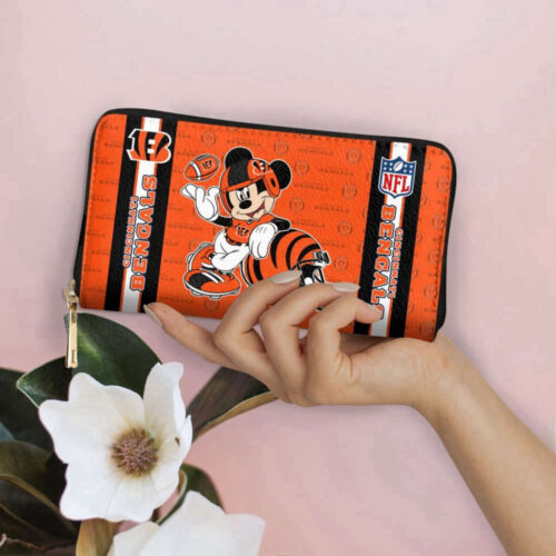 Cincinnati Bengals – PERSONALIZED Women Bag and Women Wallet ComboDisney Bag and Wallet Disney Bag and Wallet