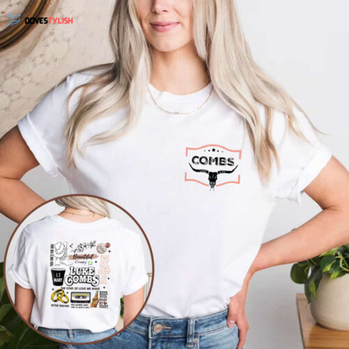 Combs Bullhead Shirt 2 Side – Country Music Shirt – Luke Combs World Tour 2023 – Cowboy Combs – Luke Combs Fan – Cowgirl Tee