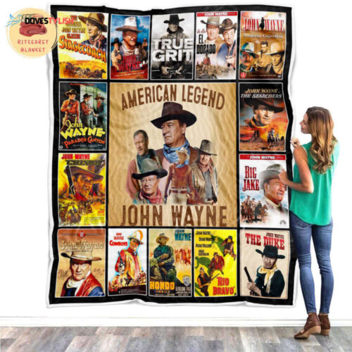 Cowboy & Western Movie Inspired Fleece & Mink Sherpa Blanket – Hero American Legend: Cozy Western Style