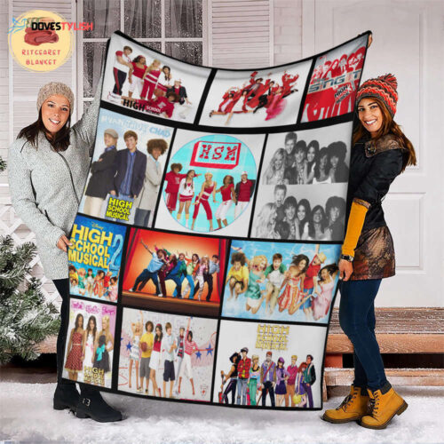Cozy High School Musical Fleece Blanket – Musical Film & TV Mink Sherpa: Perfect for Fans!