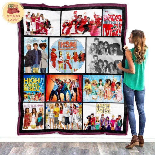 Cozy High School Musical Fleece Blanket – Musical Film & TV Mink Sherpa: Perfect for Fans!