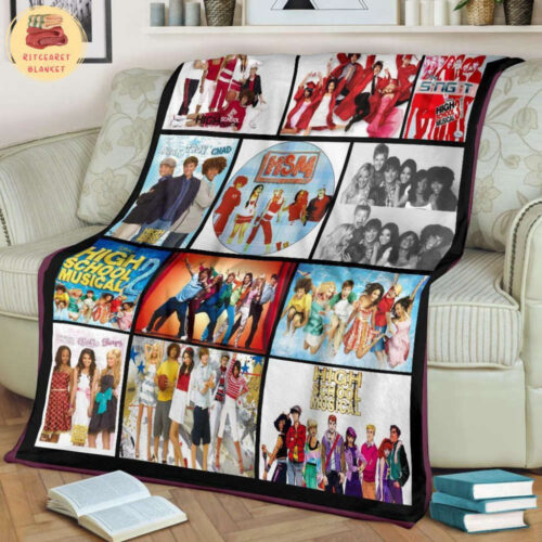 Cozy High School Musical Fleece Blanket – Musical Film & TV Mink Sherpa: Perfect for Fans!