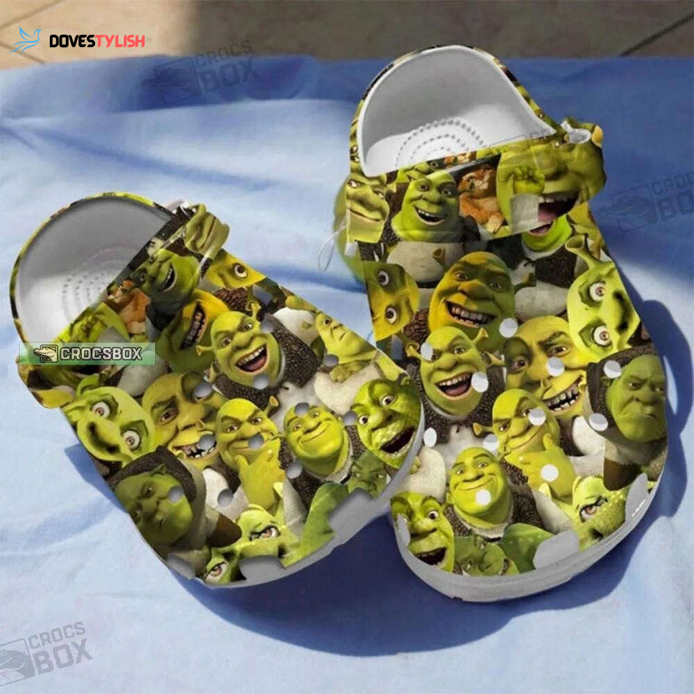 Customized Shrek Crocs: Ogre Movie Characters Cartoon Donkey - Dovestylish