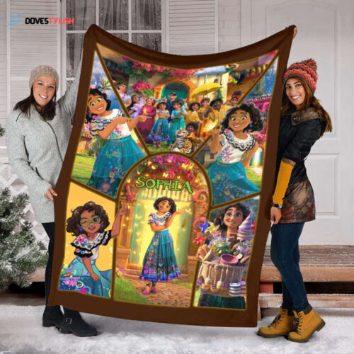 Custom Disney Encanto Blanket: Perfect Personalized Birthday Gift for the Whole Family!