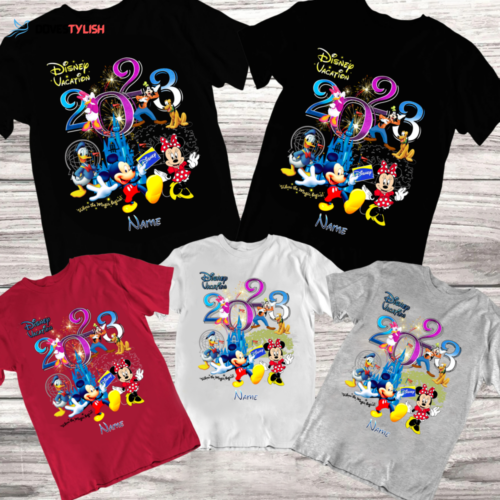 Custom Disney Family Mickey Mouse Disney Vacation 2023 T-Shirt