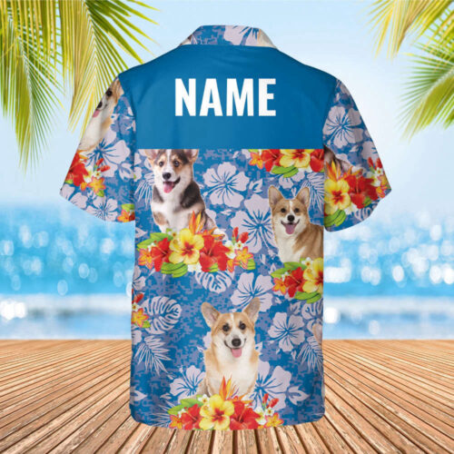Custom Hawaiian Corgi Shirt: Men & Women s Aloha Beach Shirt – Funny & Casual Button Down