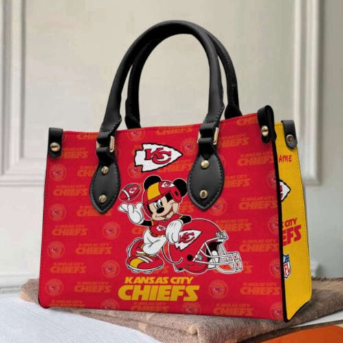 Custom Kansas City Chiefs Women Bag  Wallet Combo Personalized Accessories for Chiefs Fans  Disney Bag and Wallet