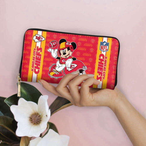 Custom Kansas City Chiefs Women Bag  Wallet Combo Personalized Accessories for Chiefs Fans  Disney Bag and Wallet