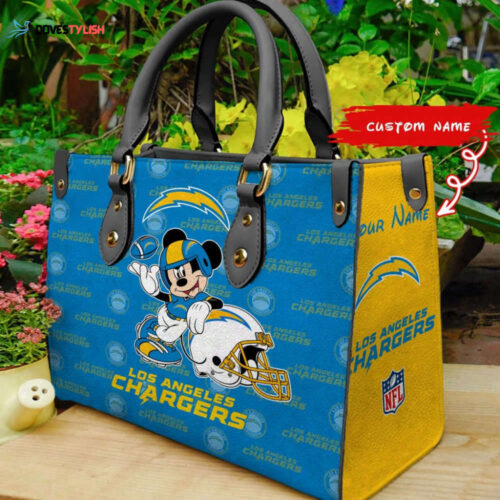 Custom Los Angeles Chargers Women Bag  Wallet Combo – Personalized Accessories  Disney Bag and Wallet