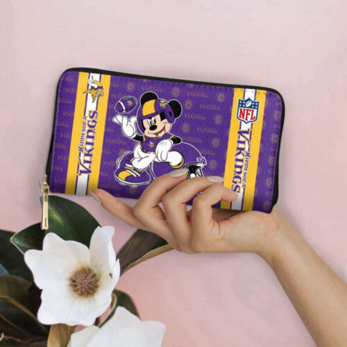 Custom Minnesota Vikings Women s Bag  Wallet Combo – Personalized Accessories  Disney Bag and Wallet