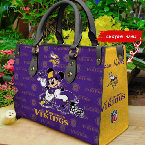 Custom Minnesota Vikings Women s Bag  Wallet Combo – Personalized Accessories  Disney Bag and Wallet