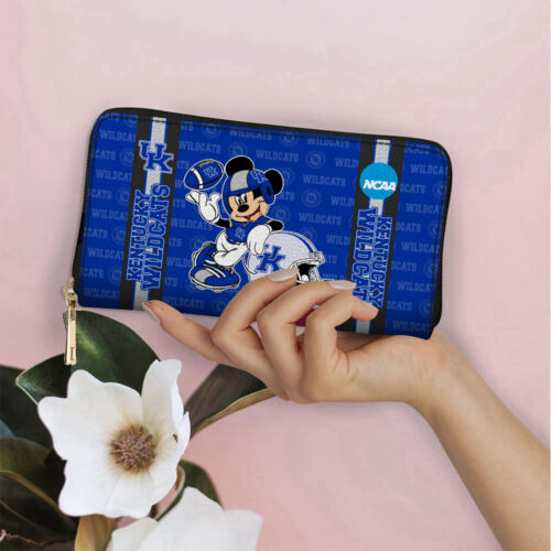 Customized Kentucky Wildcats Mickey Women Leather PU Hand Bag and Women Wallet Combo Disney Bag Wallet