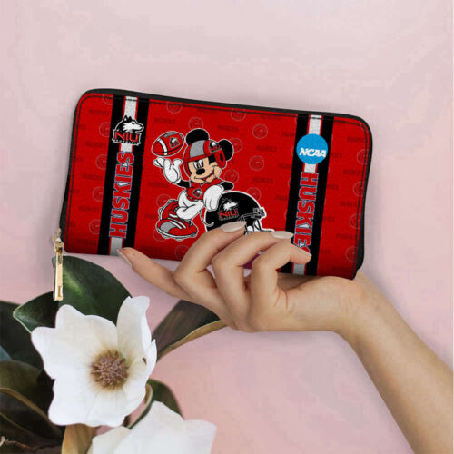 Customized Northern Illinois Mickey Women Leather PU Hand Bag and Women Wallet ComboDisney Bag and Wallet Disney Bag and Wallet