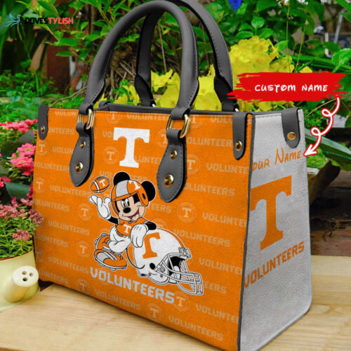 Disney Bag and WalletCustomized Tennessee Volunteers Mickey Women Leather PU Hand Bag and Women Wallet Combo