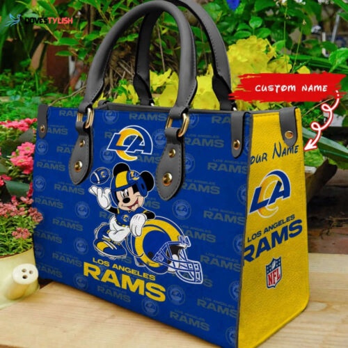 Customized Women s Bag  Wallet Combo – Los Angeles Rams Collection  Disney Bag and Wallet