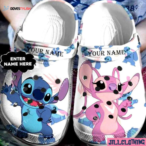 Cute Stitch Clogs: Disney Lilo and Stitch Custom Slipper
