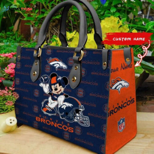 Denver Broncos – PERSONALIZED Women Bag and Women Wallet ComboDisney Bag and Wallet Disney Bag and Wallet